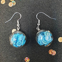 Load image into Gallery viewer, Fruit Filled Glass Ball Earrings