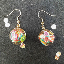 Load image into Gallery viewer, Fruit Filled Glass Ball Earrings