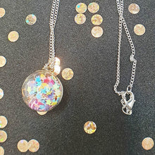 Load image into Gallery viewer, Glass Ball Pendant Necklace