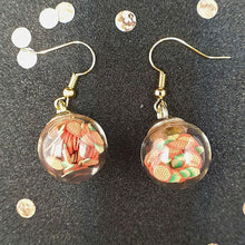 Load image into Gallery viewer, Fruit Filled Glass Ball Earrings