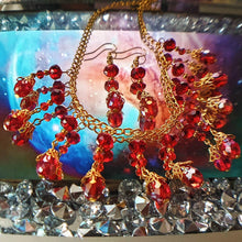 Load image into Gallery viewer, Teardrop Necklace and Earrings