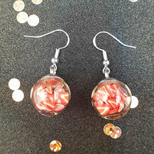 Load image into Gallery viewer, Fruit Filled Glass Ball Earrings