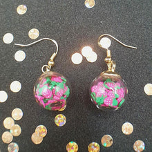 Load image into Gallery viewer, Fruit Filled Glass Ball Earrings