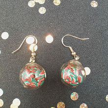 Load image into Gallery viewer, Fruit Filled Glass Ball Earrings