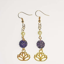 Load image into Gallery viewer, Rainbow Lotus Earrings
