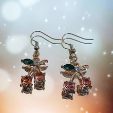 Load image into Gallery viewer, Crystal Cherry Earrings
