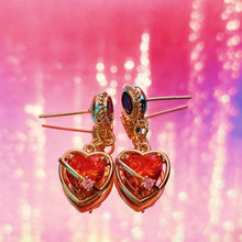 Load image into Gallery viewer, Tattooed Heart Earrings
